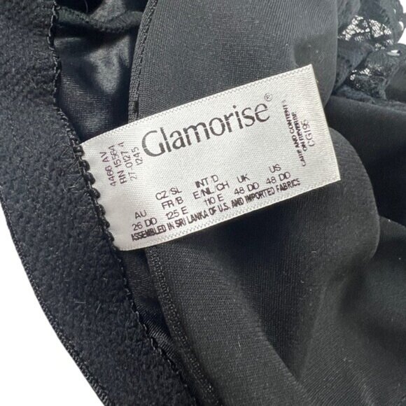NWOT Glamorise Elegance Plunge Wired Bra 48DD Front Closure D1 928 - Picture 5 of 7